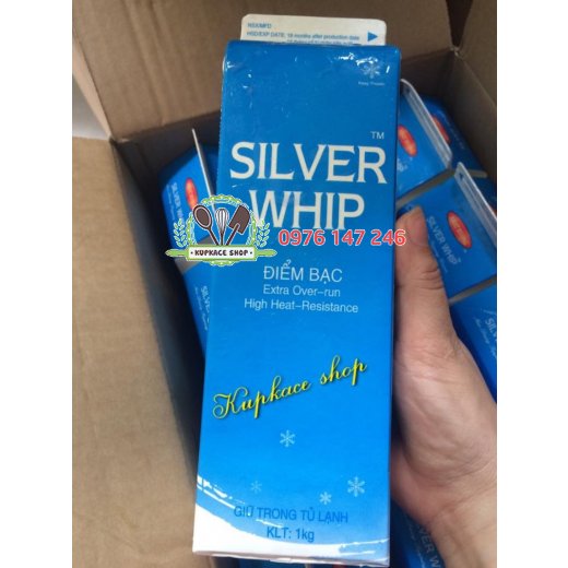 Kem topping silver whip đỉnh bạc 1kg Kem topping silver whip đỉnh bạc 1kg