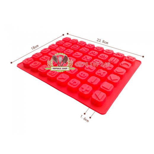 Khuôn silicon 48 ký tự chữ số Khuôn silicon 48 ký tự chữ số