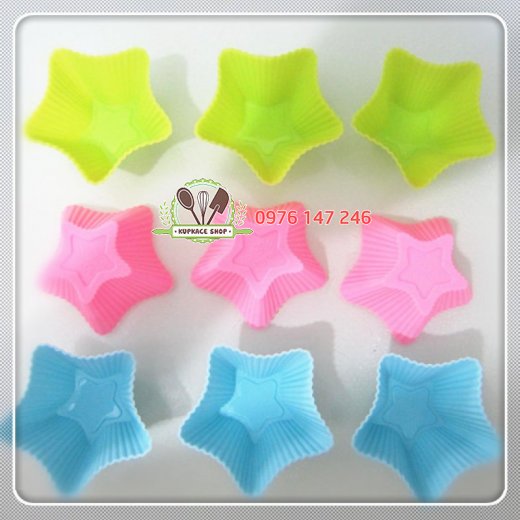 Set 5 Khuôn silicon rời sao 7cm Set 5 Khuôn silicon rời sao 7cm