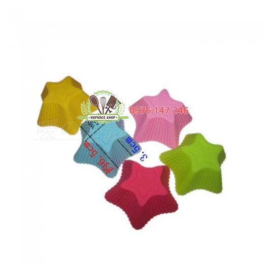 Set 5 Khuôn silicon rời sao 7cm Set 5 Khuôn silicon rời sao 7cm