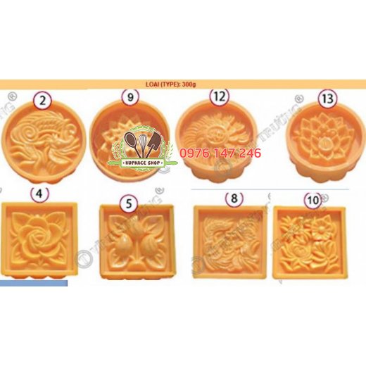 Khuôn trung thu nhấn Vĩnh Trường 300g Khuôn trung thu nhấn Vĩnh Trường 300g