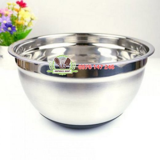 Thau inox đế chống trượt Thau inox đế chống trượt