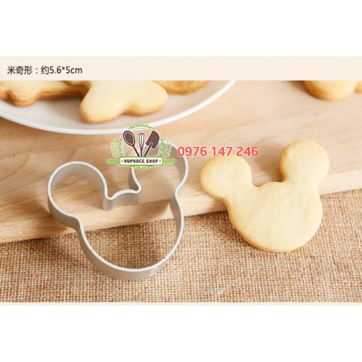 Khuôn nhấn bánh quy TQ - hình chuột mickey