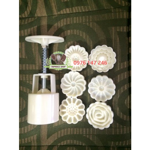 Khuôn lò xo 50gr tròn 6 mặt hoa Khuôn lò xo 50gr tròn 6 mặt hoa