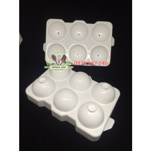 Vĩ đá nhựa 6 lỗ tròn 6cm Vĩ đá nhựa 6 lỗ tròn 6cm