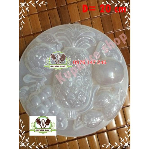 Khuôn đổ rau câu nhựa 20cm