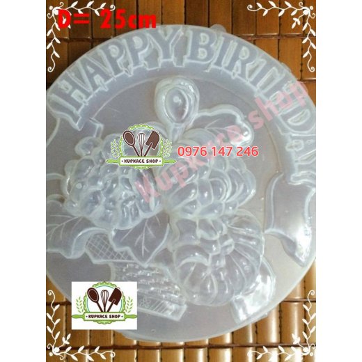 Khuôn đổ rau câu nhựa 25cm