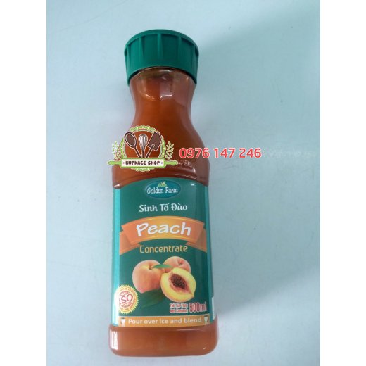 Sinh tố nguyên chất Golden Farm 500ml - Đào