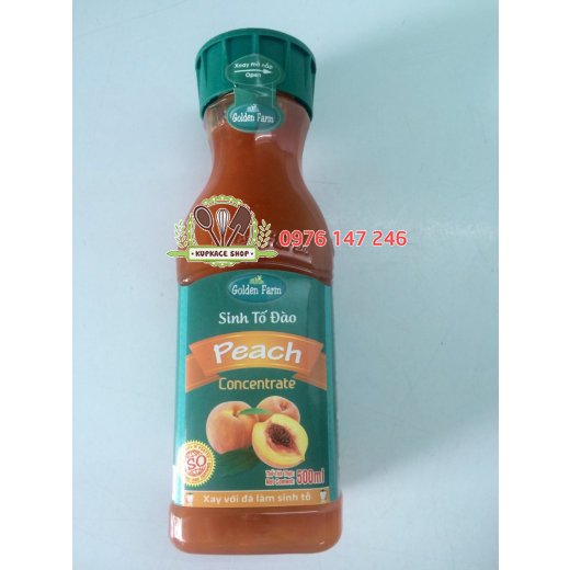 Sinh tố nguyên chất Golden Farm 500ml - Đào