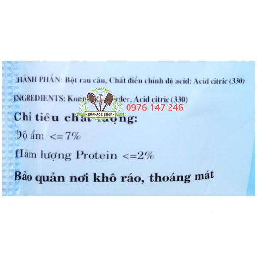 Bột rau câu Konnyaku 22g