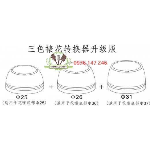 Chốt đuôi ghép 3 lỗ Chốt đuôi ghép 3 lỗ