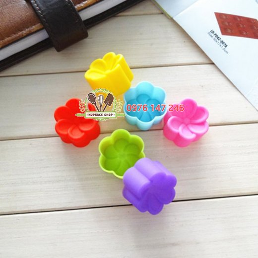 Set 10 Khuôn silicon rời hoa sứ