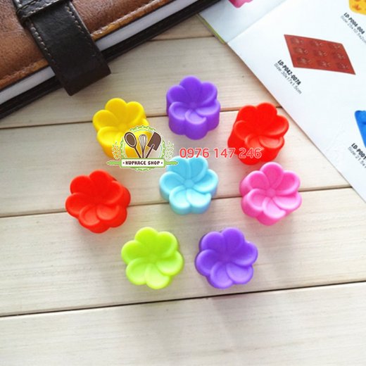 Set 10 Khuôn silicon rời hoa sứ