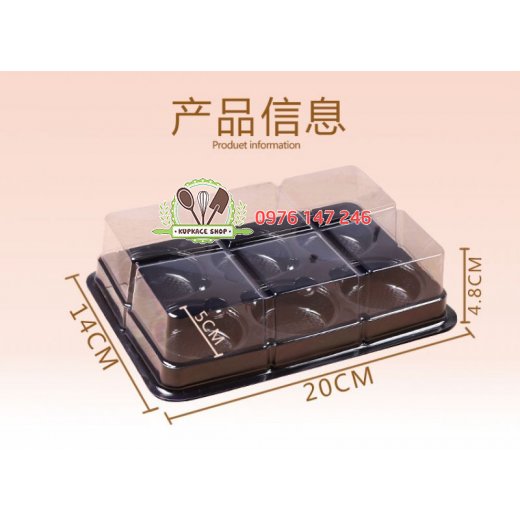 Hộp nhựa FG332 6 ô nắp đậy Hộp nhựa FG332 6 ô nắp đậy