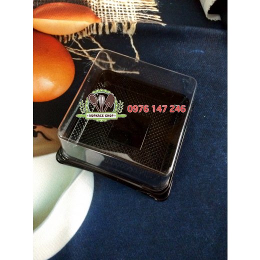 Hộp nhựa 1 bánh 125g mã XY80S nắp đậy