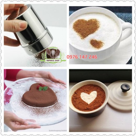 Hũ rắc cacao trà xanh có nắp