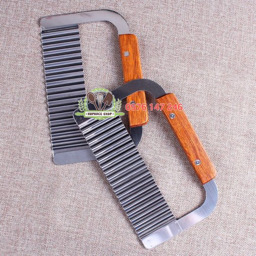 Dao lượn sóng cán gỗ Dao lượn sóng cán gỗ