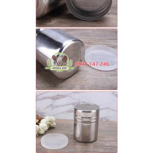 Hũ rắc cacao trà xanh có nắp