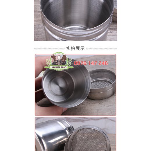 Hũ rắc cacao trà xanh có nắp