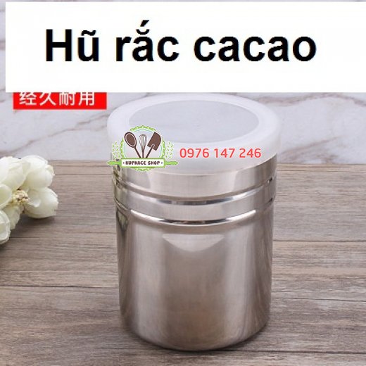 Hũ rắc cacao trà xanh có nắp
