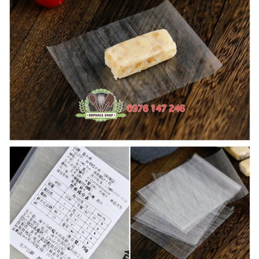 Giấy gạo gói kẹo / 500 Giấy gạo gói kẹo / 500