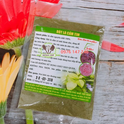 Bột Lá Cẩm CQ 50gr