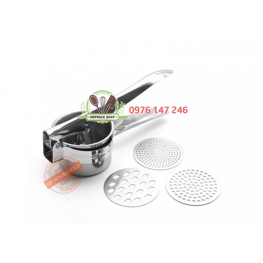 Dụng cụ ép đa năng 3 mặt inox Dụng cụ ép đa năng 3 mặt inox