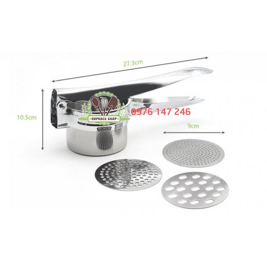 Dụng cụ ép đa năng 3 mặt inox Dụng cụ ép đa năng 3 mặt inox
