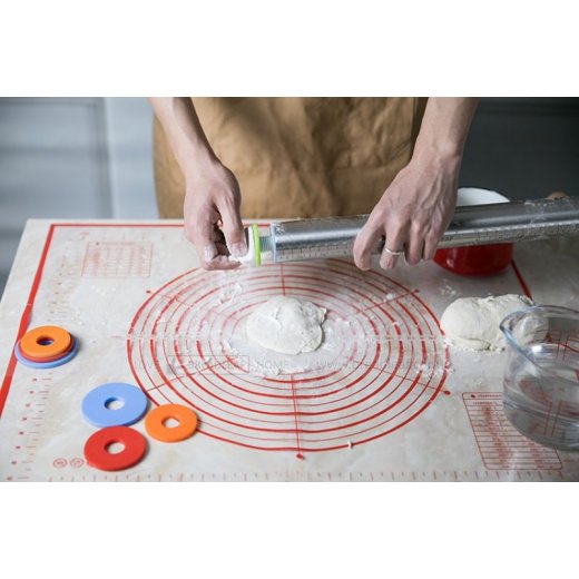 Cây cán bột inox điều chỉnh độ dày Cây cán bột inox điều chỉnh độ dày