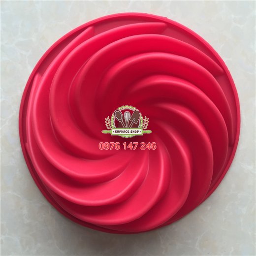Khuôn silicon tròn xoáy có lõi 24cm Khuôn silicon tròn xoáy có lõi 24cm