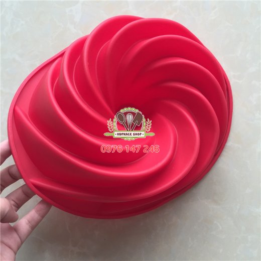 Khuôn silicon tròn xoáy có lõi 24cm Khuôn silicon tròn xoáy có lõi 24cm
