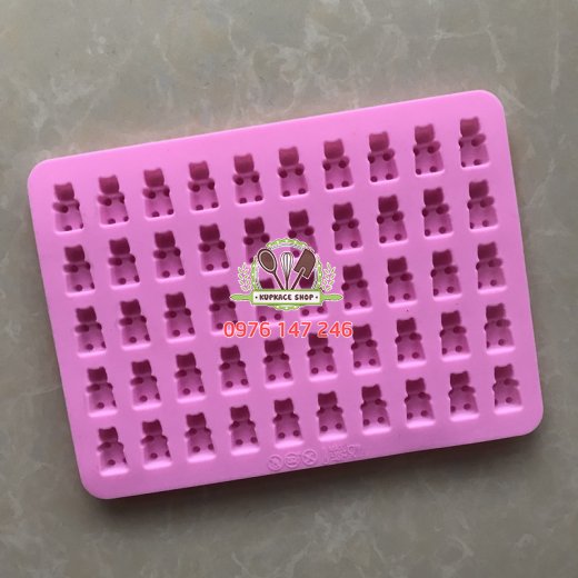 Khuôn silicon 50 gấu Khuôn silicon 50 gấu