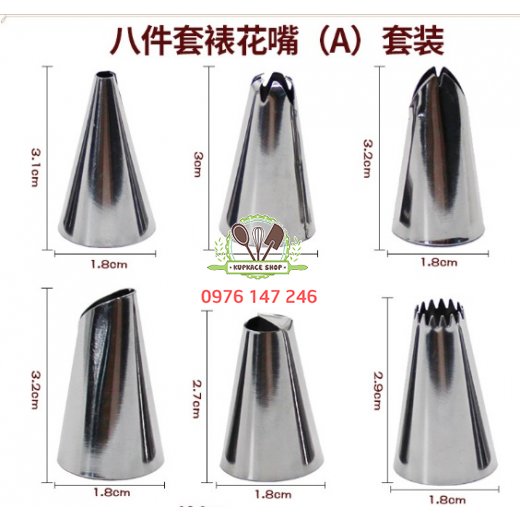 Bộ 6 đuôi + chốt + túi nylon Bộ 6 đuôi + chốt + túi nylon