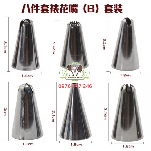 Bộ 6 đuôi + chốt + túi nylon Bộ 6 đuôi + chốt + túi nylon