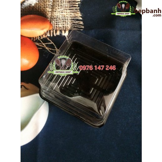 Hộp nhựa 1 bánh 250g mã JLH12-12 nắp đậy Hộp nhựa 1 bánh 250g mã JLH12-12 nắp đậy