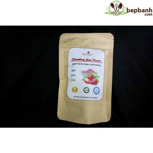 Bột dâu tây Vital 100gr Bột dâu tây Vital 100gr