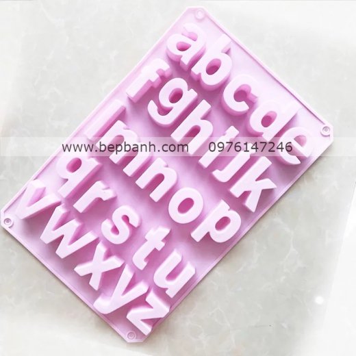 Khuôn silicon chữ cái in thường a-z Khuôn silicon chữ cái in thường a-z