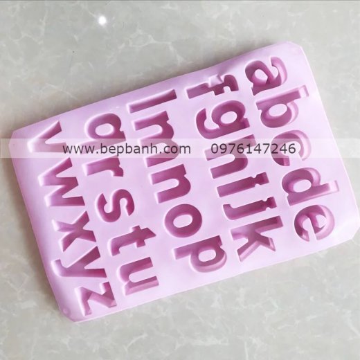 Khuôn silicon chữ cái in thường a-z Khuôn silicon chữ cái in thường a-z