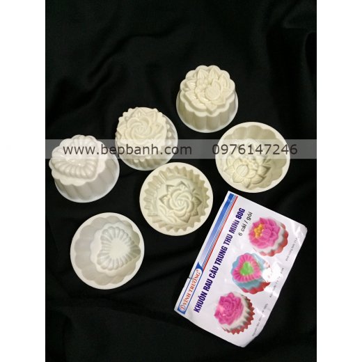 Bộ 6 khuôn rau câu trung thu 80gr Bộ 6 khuôn rau câu trung thu 80gr