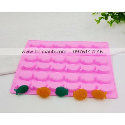 Khuôn silicon 36 con cá nhí Khuôn silicon 36 con cá nhí
