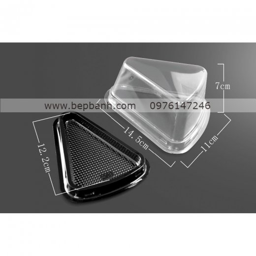 Hộp nhựa đậy tam giác nhọn đế đen A03 Hộp nhựa đậy tam giác nhọn đế đen A03