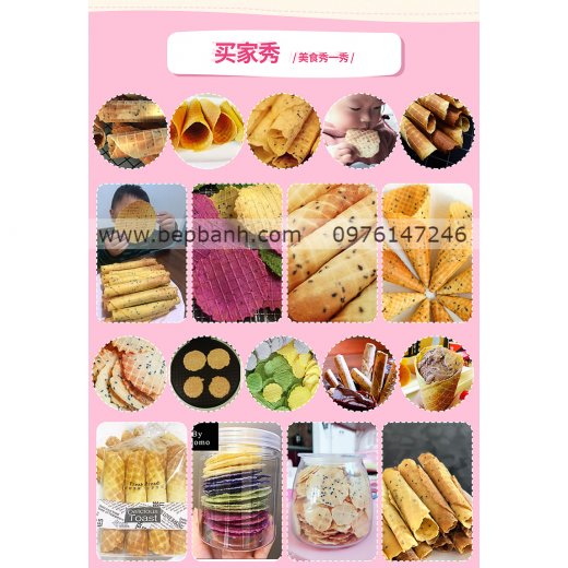 Máy làm bánh kẹp ốc quế TORSOM  2168-1S6