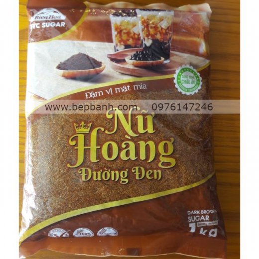 Đường đen Nữ Hoàng Biên Hòa gói 1kg Đường đen Nữ Hoàng Biên Hòa gói 1kg