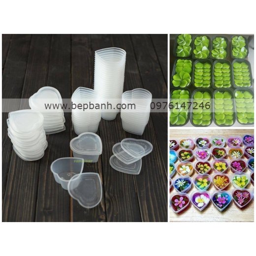 Khuôn flan nhựa tim Khuôn flan nhựa tim