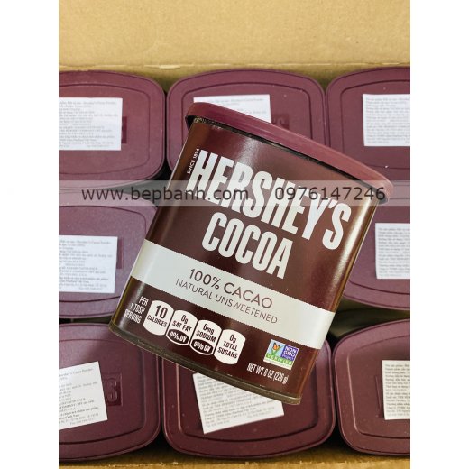 Bột Cacao nguyên chất Hershey's Mỹ Hộp 226g