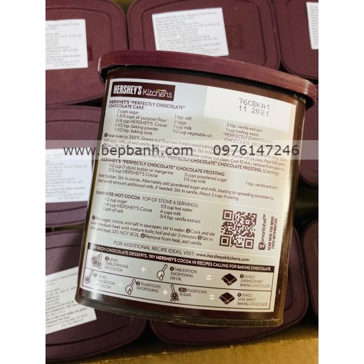 Bột Cacao nguyên chất Hershey's Mỹ Hộp 226g Bột Cacao nguyên chất Hershey's Mỹ Hộp 226g
