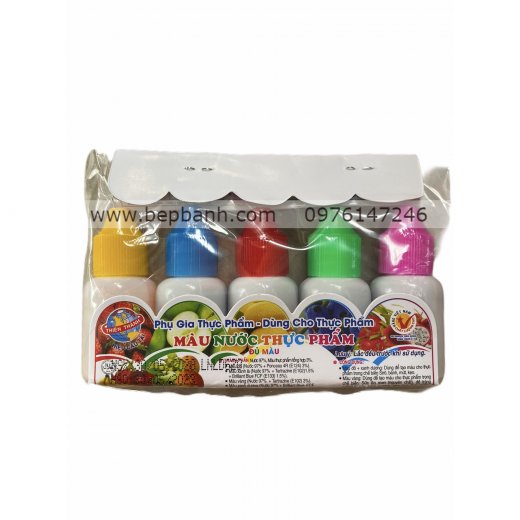Bộ 5 màu thực phẩm nước