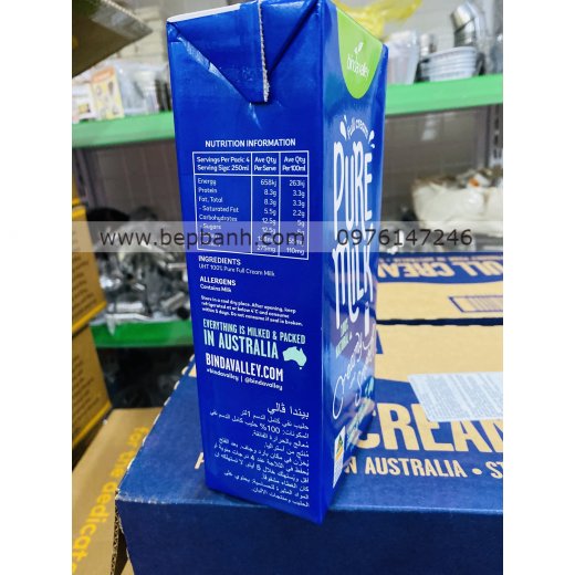 Sữa tươi nguyên kem Úc Pure 1L Sữa tươi nguyên kem Úc Pure 1L