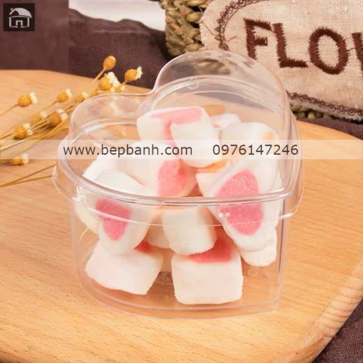 Ly nhựa mousse kèm nắp mẫu tim 7745 Ly nhựa mousse kèm nắp mẫu tim 7745