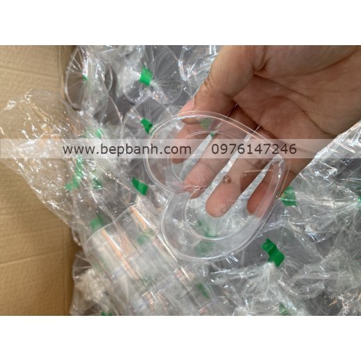 Ly nhựa mousse kèm nắp mẫu tim 7745 Ly nhựa mousse kèm nắp mẫu tim 7745